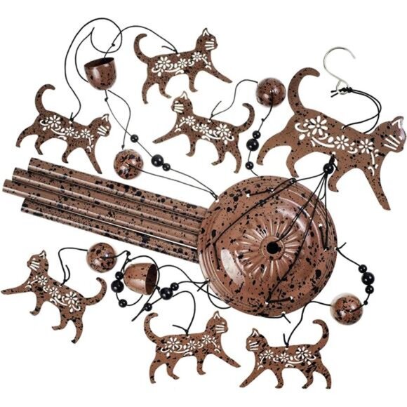 Cats Wind Chimes for Garden,Home,Balcony,Yard,Outdoor Decor, Cat Wind Bell, - Picture 7 of 9